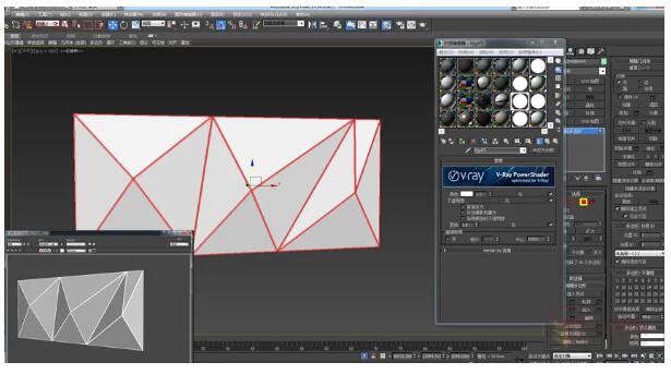 6.按快捷鍵ctrl+I鍵反選給上發(fā)光材質