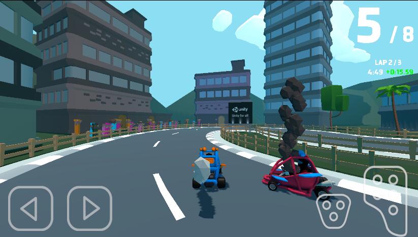 webgl網(wǎng)頁端賽車游戲場景