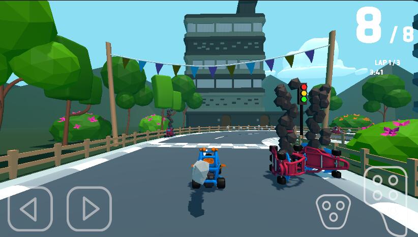 webgl網(wǎng)頁端賽車游戲場景